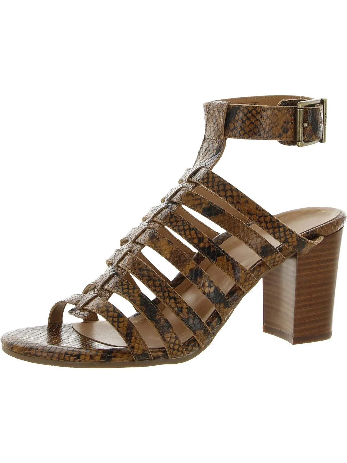 Reformation Sami Womens Leather Ankle Strap Block Heels