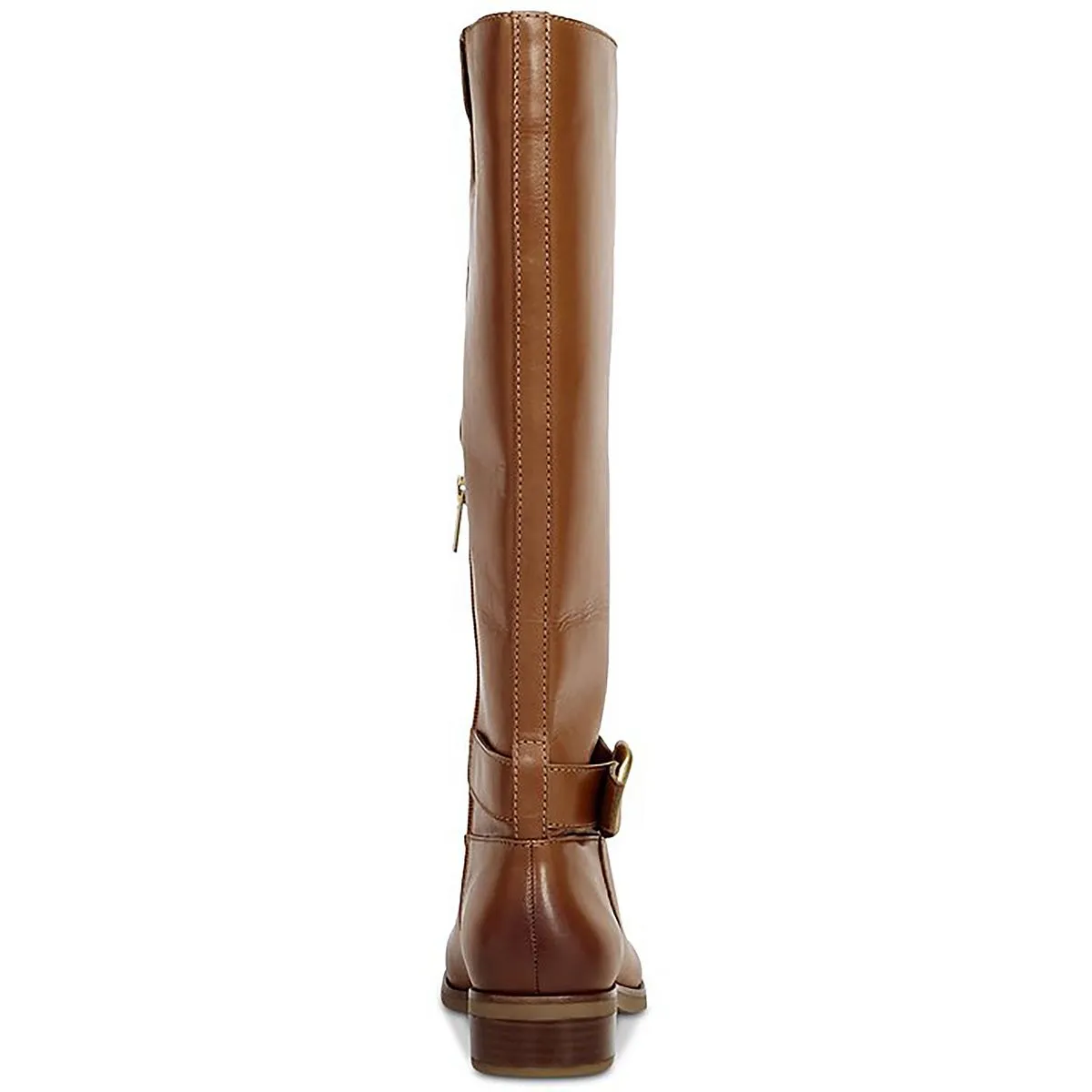 Reformation Samtry Womens Leather Stacked Heel Knee-High Boots
