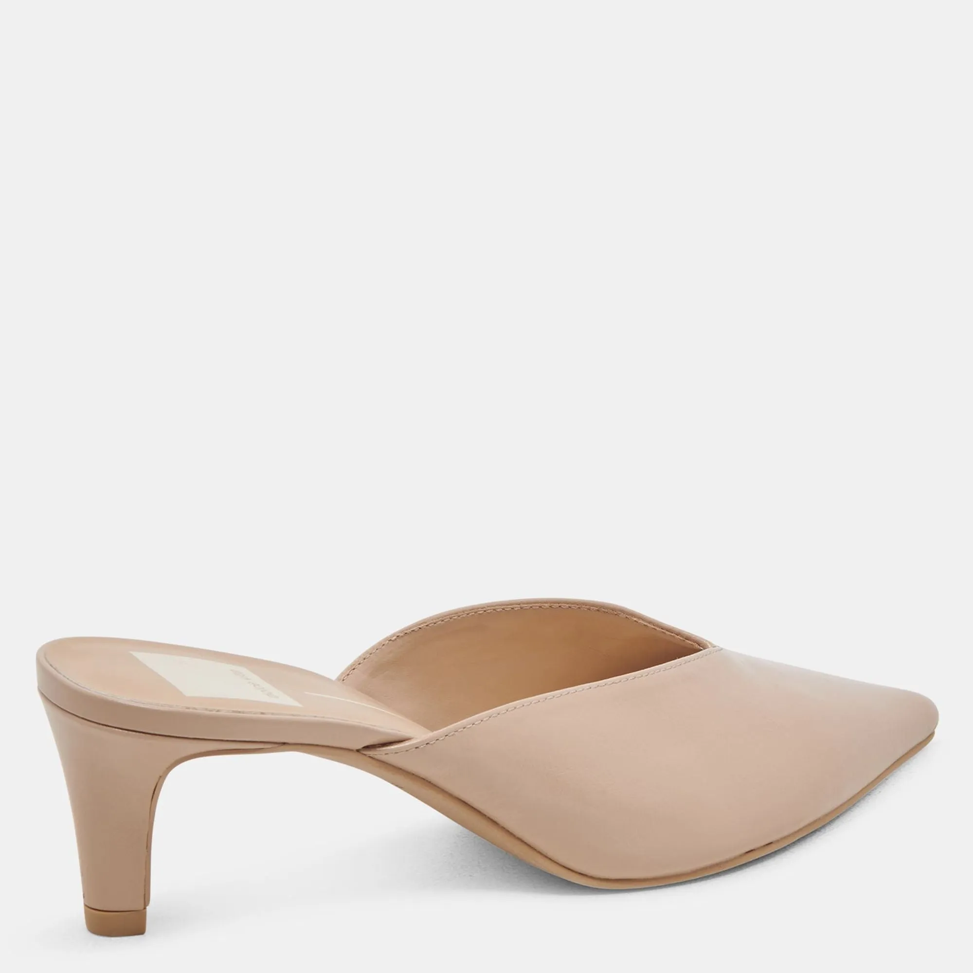 Reformation Sarina Heels Beige Crinkle Patent