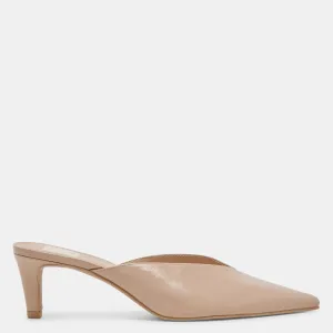 Reformation Sarina Heels Beige Crinkle Patent