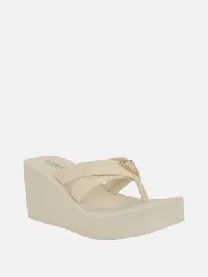 Reformation Sarlow Logo Platform Sandals