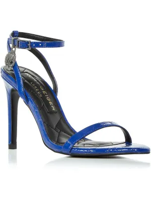Reformation Shoreditch Womens Patent Leather Ankle Strap Heels