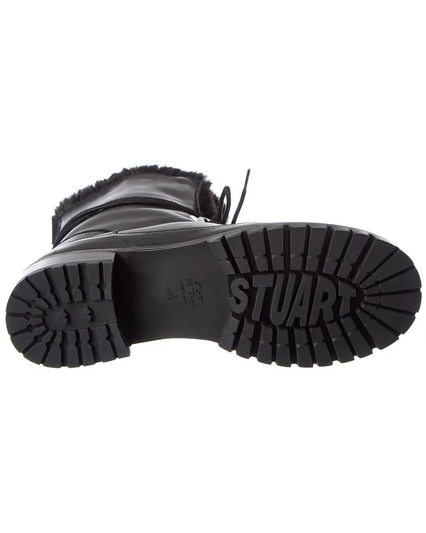 Reformation Stuart Weitzman Luge Leather Bootie