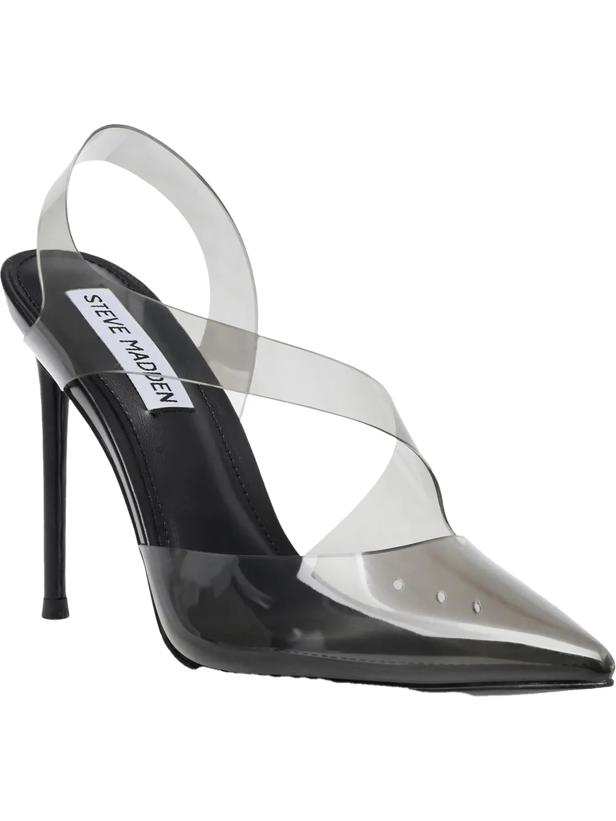 Reformation Vienne Womens Clear Slip On Slingback Heels