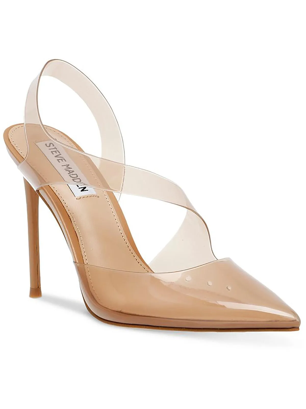 Reformation Vienne Womens Clear Slip On Slingback Heels