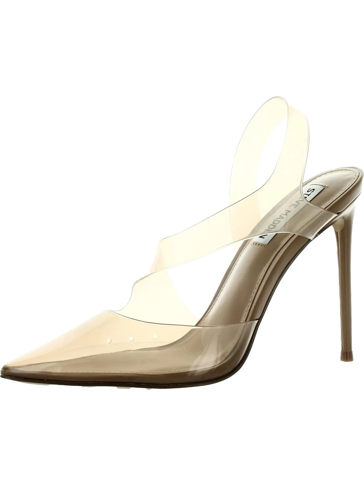 Reformation Vienne Womens Clear Slip On Slingback Heels