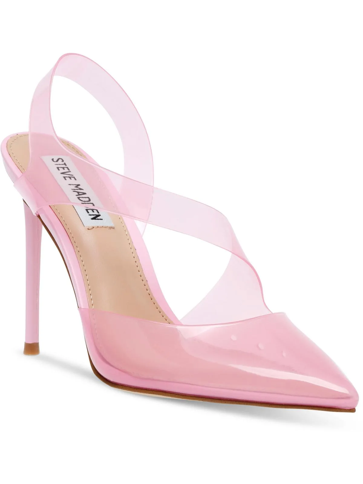 Reformation Vienne Womens Clear Slip On Slingback Heels