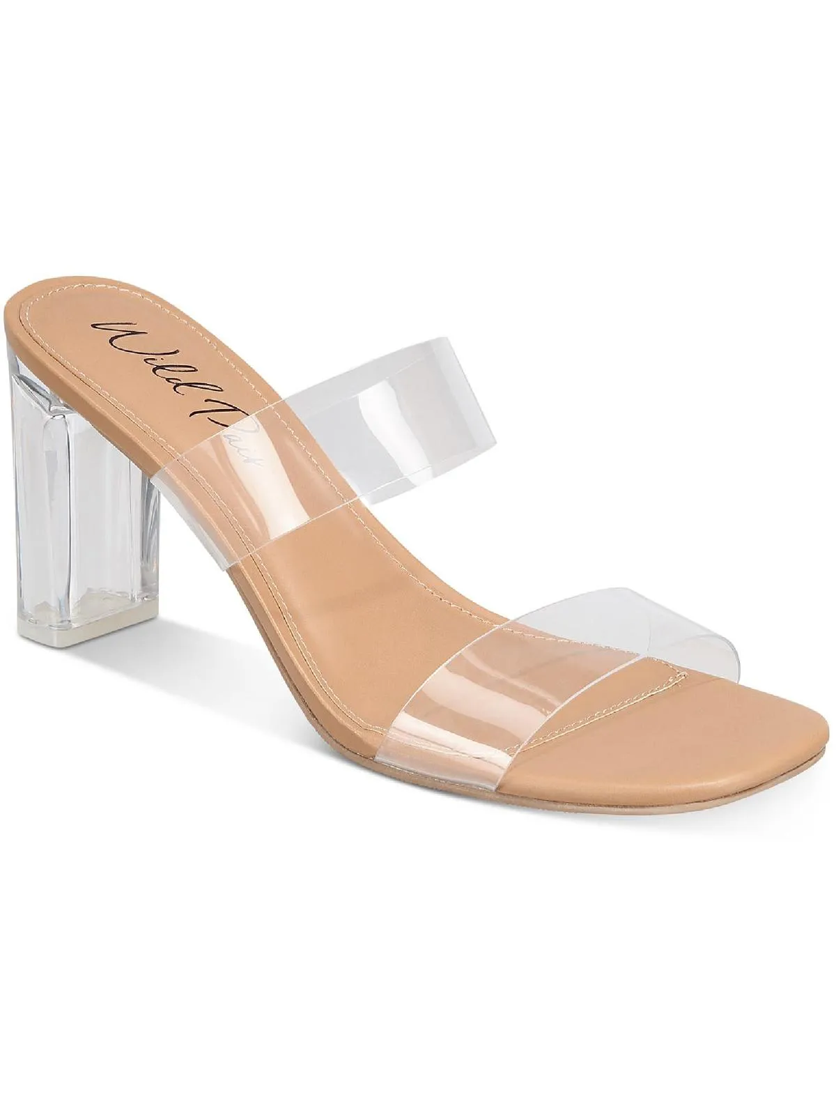 Reformation Zandriav Womens Open Toe Slip On Heels