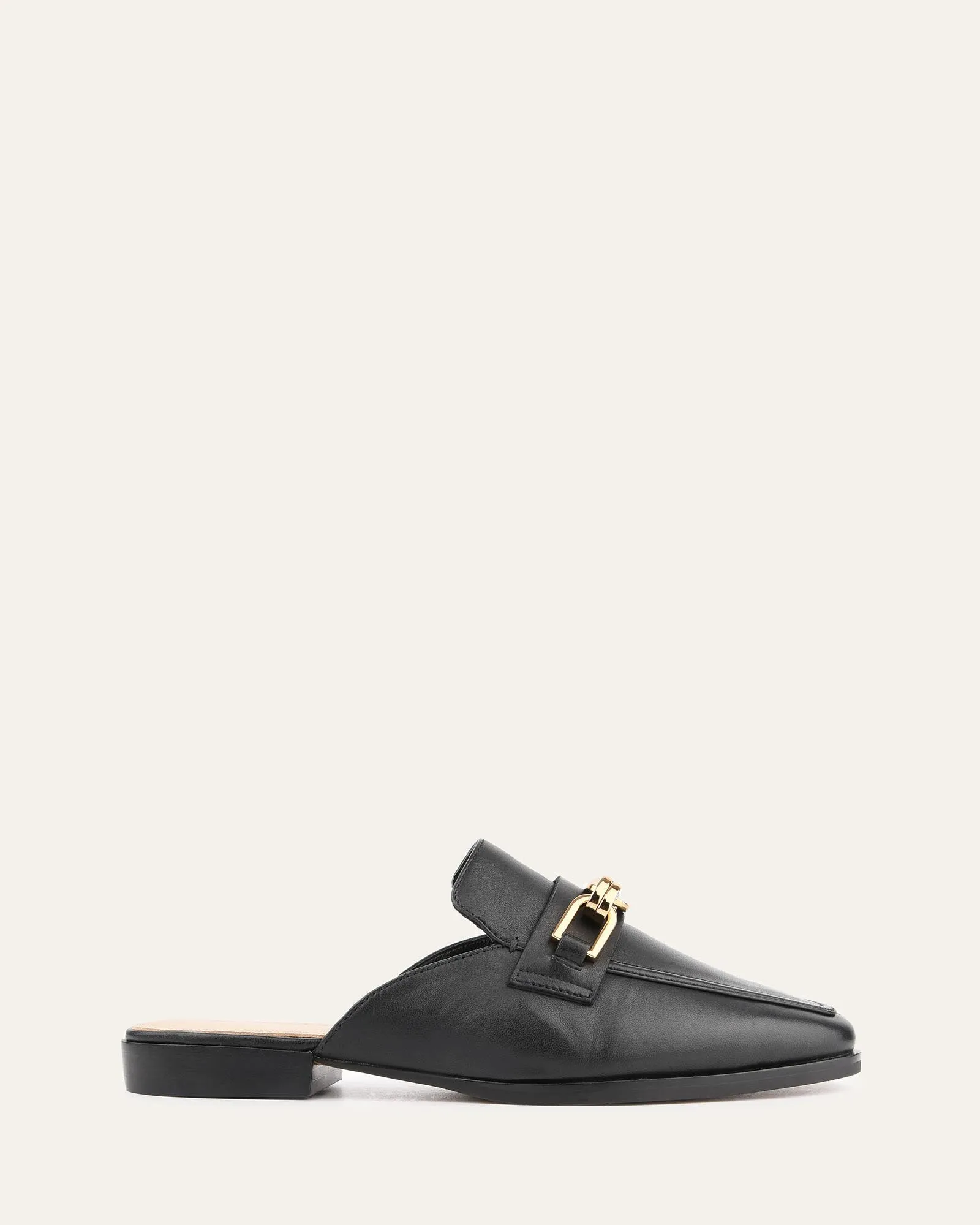 REIGN LOAFERS BLACK LEATHER Jo Mercer
