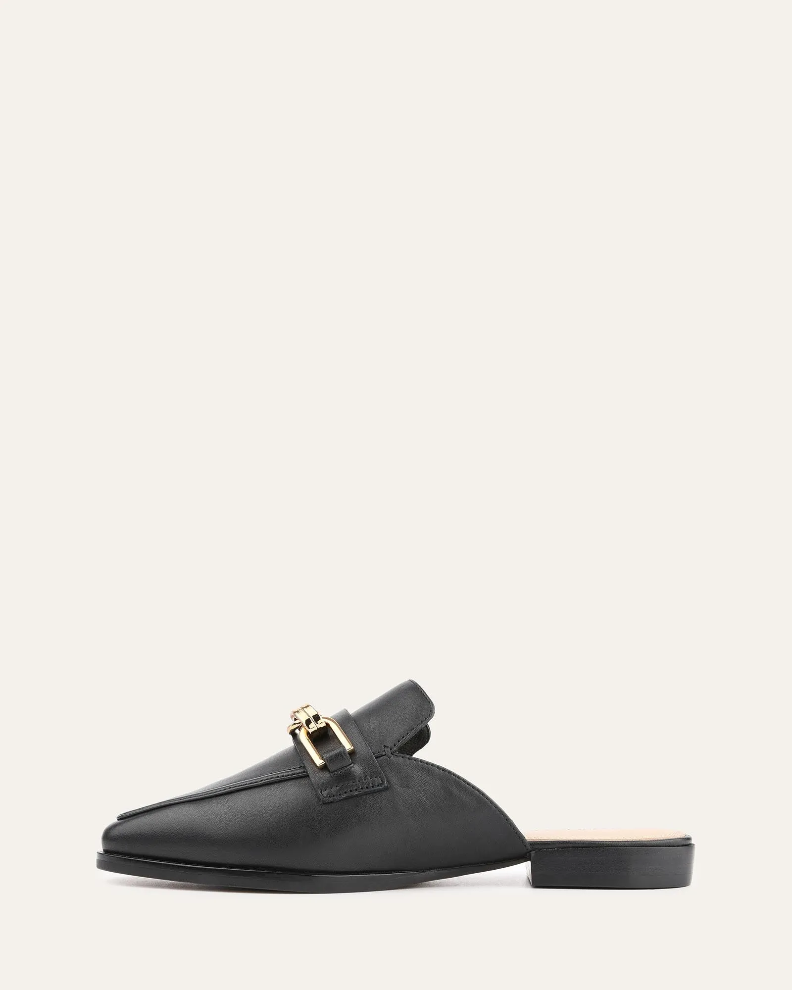 REIGN LOAFERS BLACK LEATHER Jo Mercer