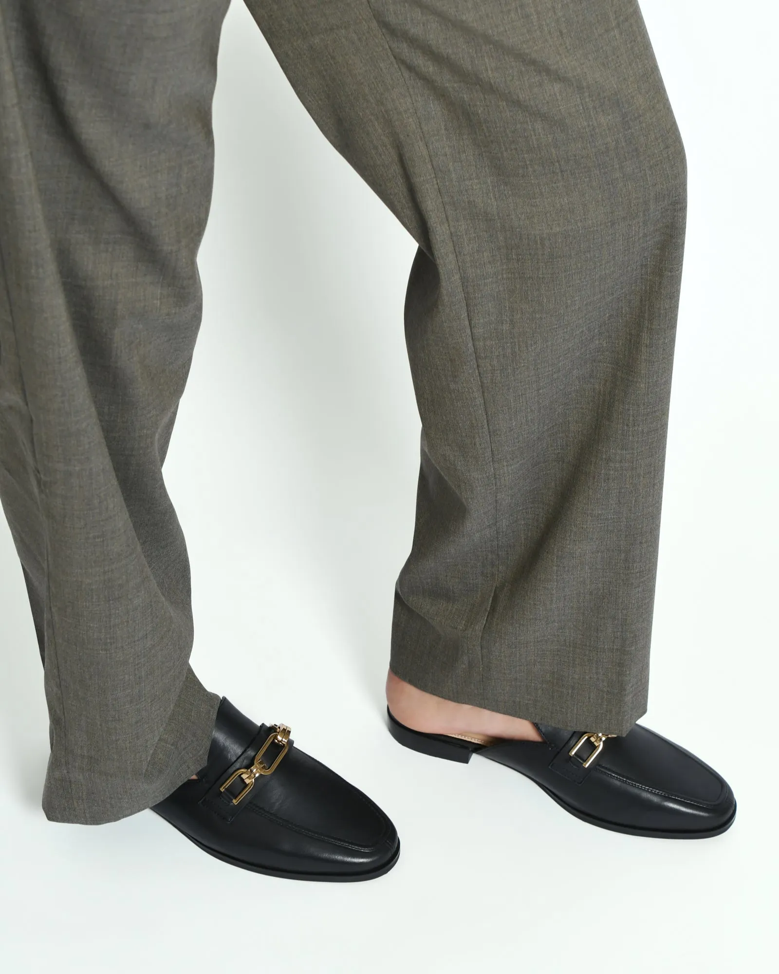 REIGN LOAFERS BLACK LEATHER Jo Mercer