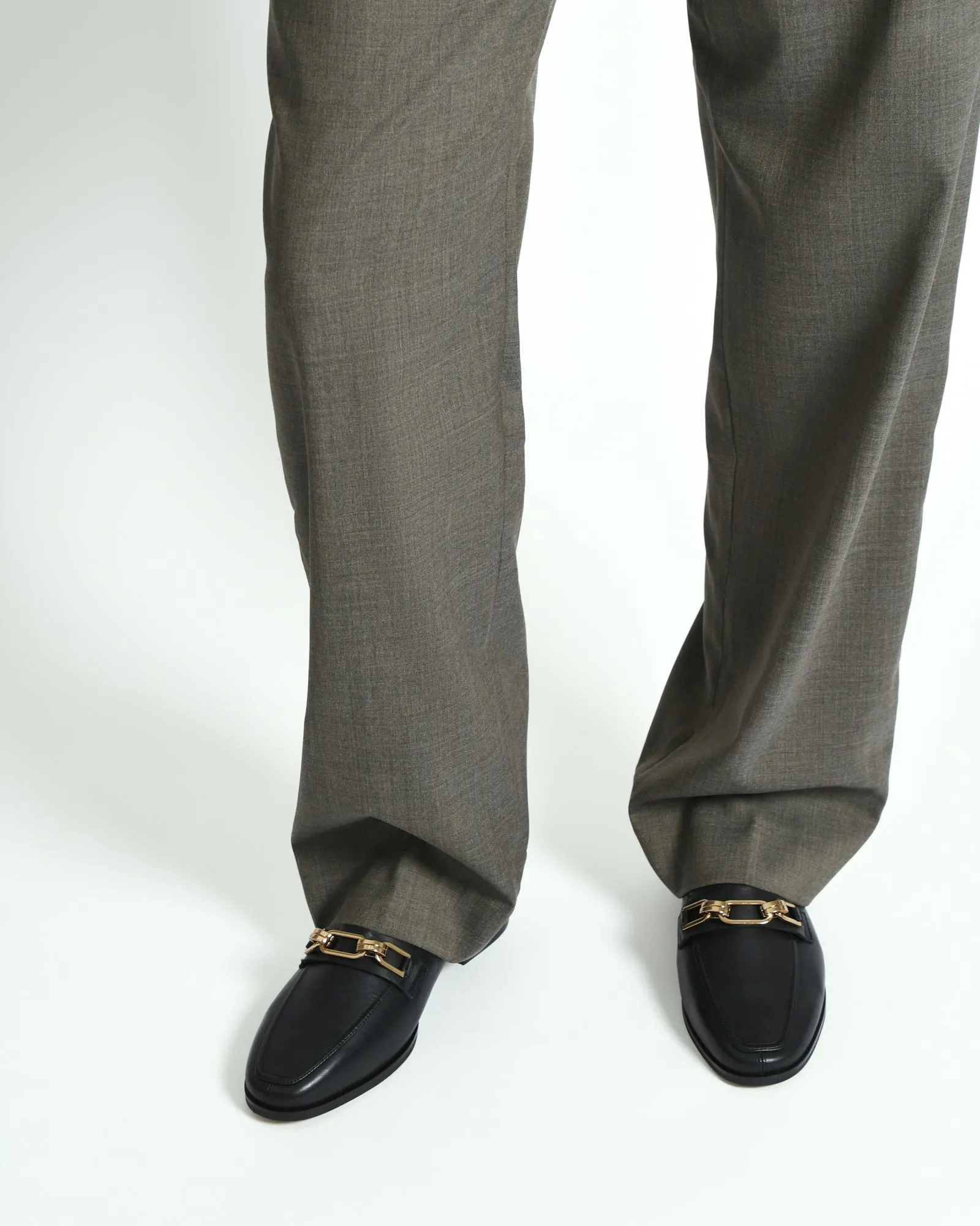 REIGN LOAFERS BLACK LEATHER Jo Mercer