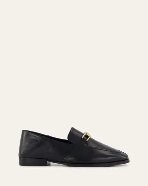 RILEY LOAFERS BLACK CRINKLE LEATHER Jo Mercer
