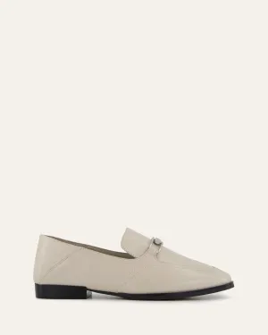 RILEY LOAFERS BONE CRINKLE LEATHER Jo Mercer