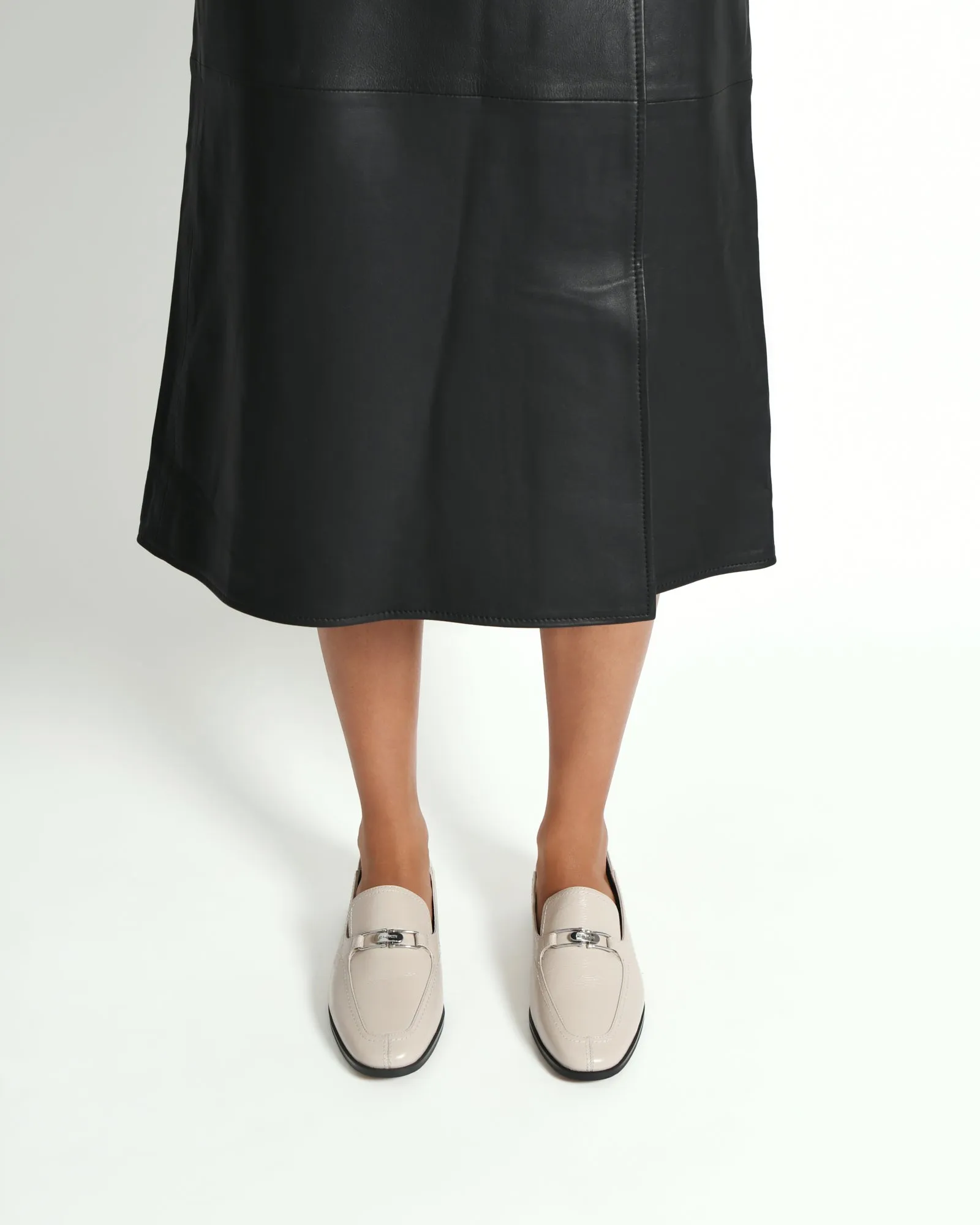 RILEY LOAFERS BONE CRINKLE LEATHER Jo Mercer