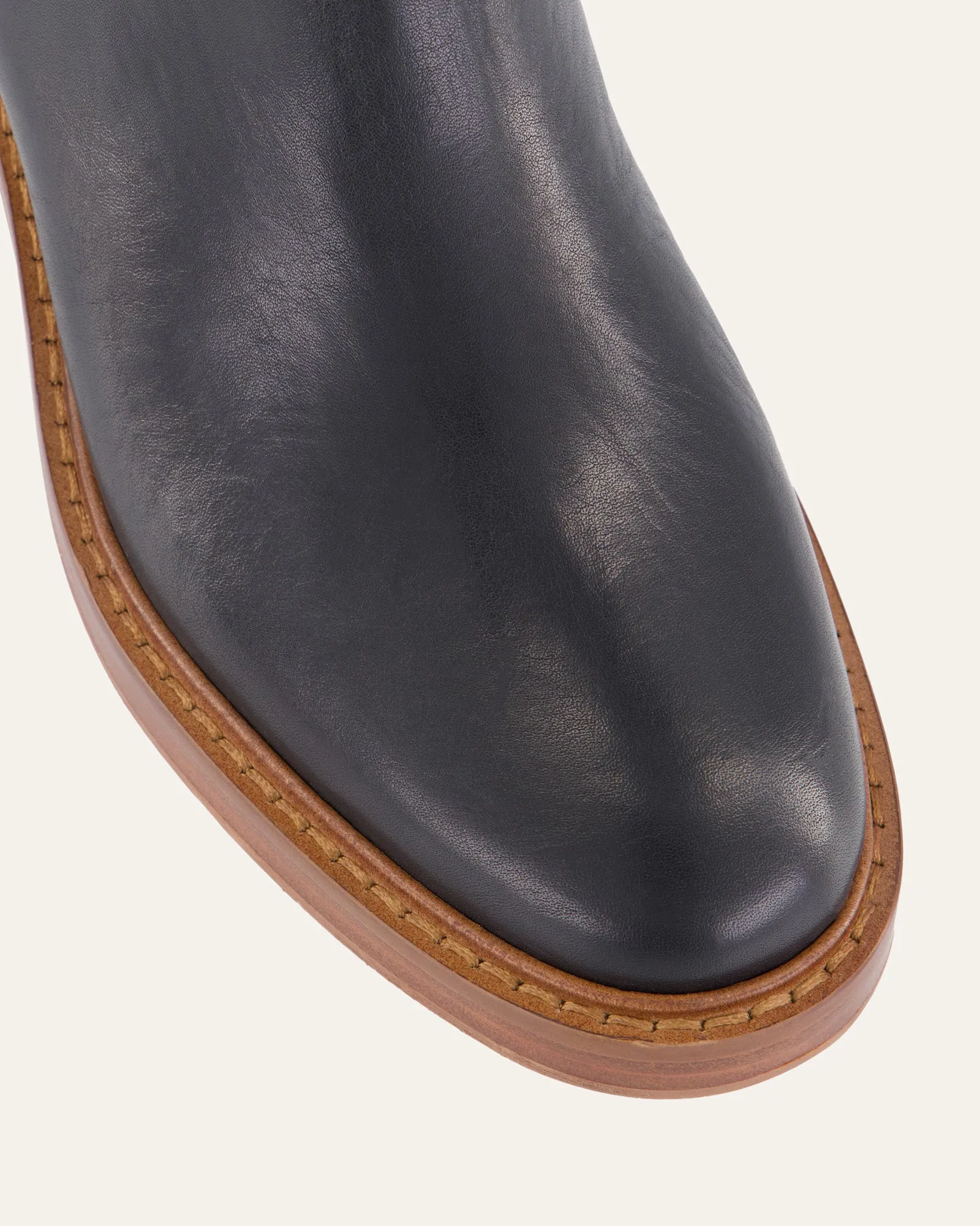 RIO KNEE BOOTS BLACK LEATHER Jo Mercer