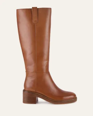 RIO KNEE BOOTS BRANDY LEATHER Jo Mercer