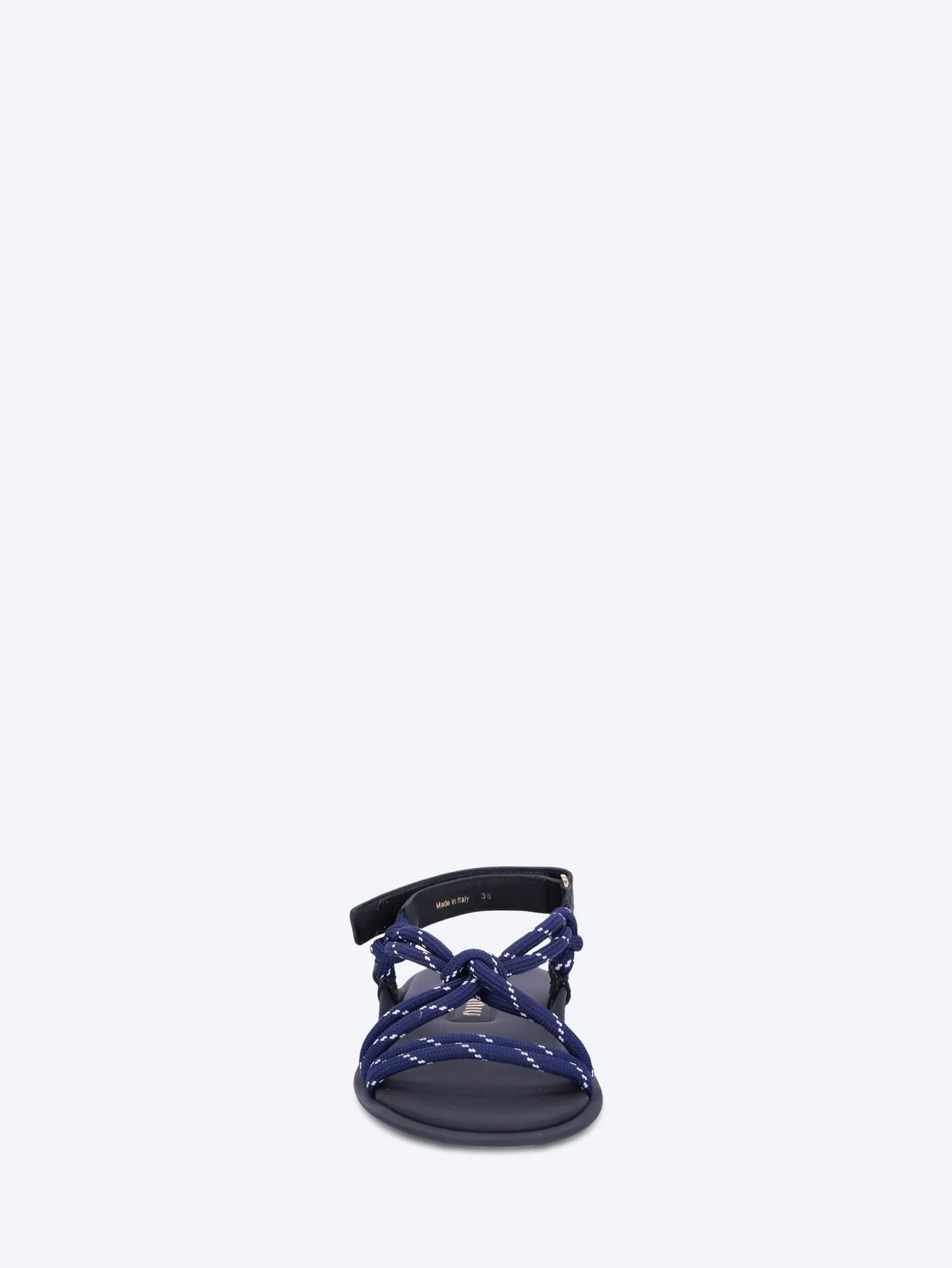 Riviere cord and leather sandals