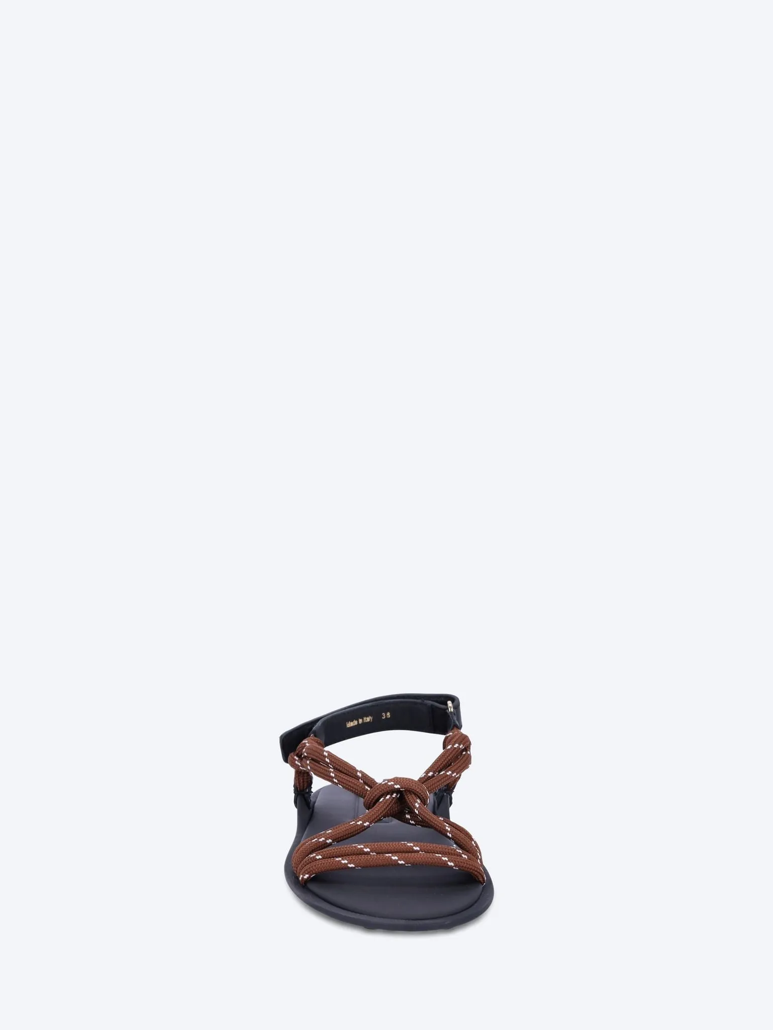Riviere cord and leather sandals