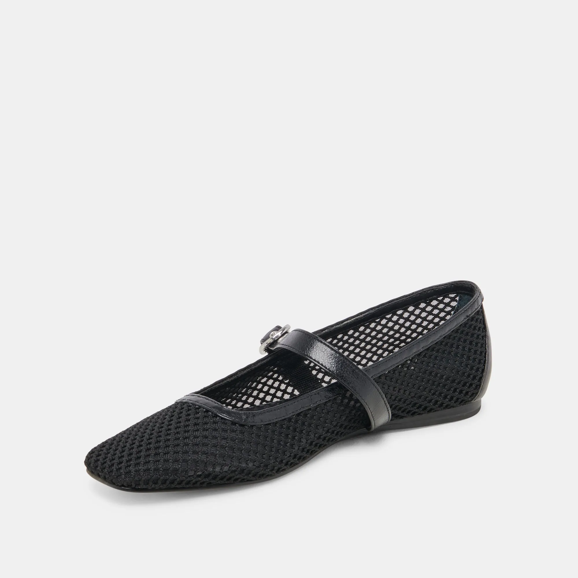 RODNI MESH BALLET FLATS BLACK WOVEN MESH Dolce Vita