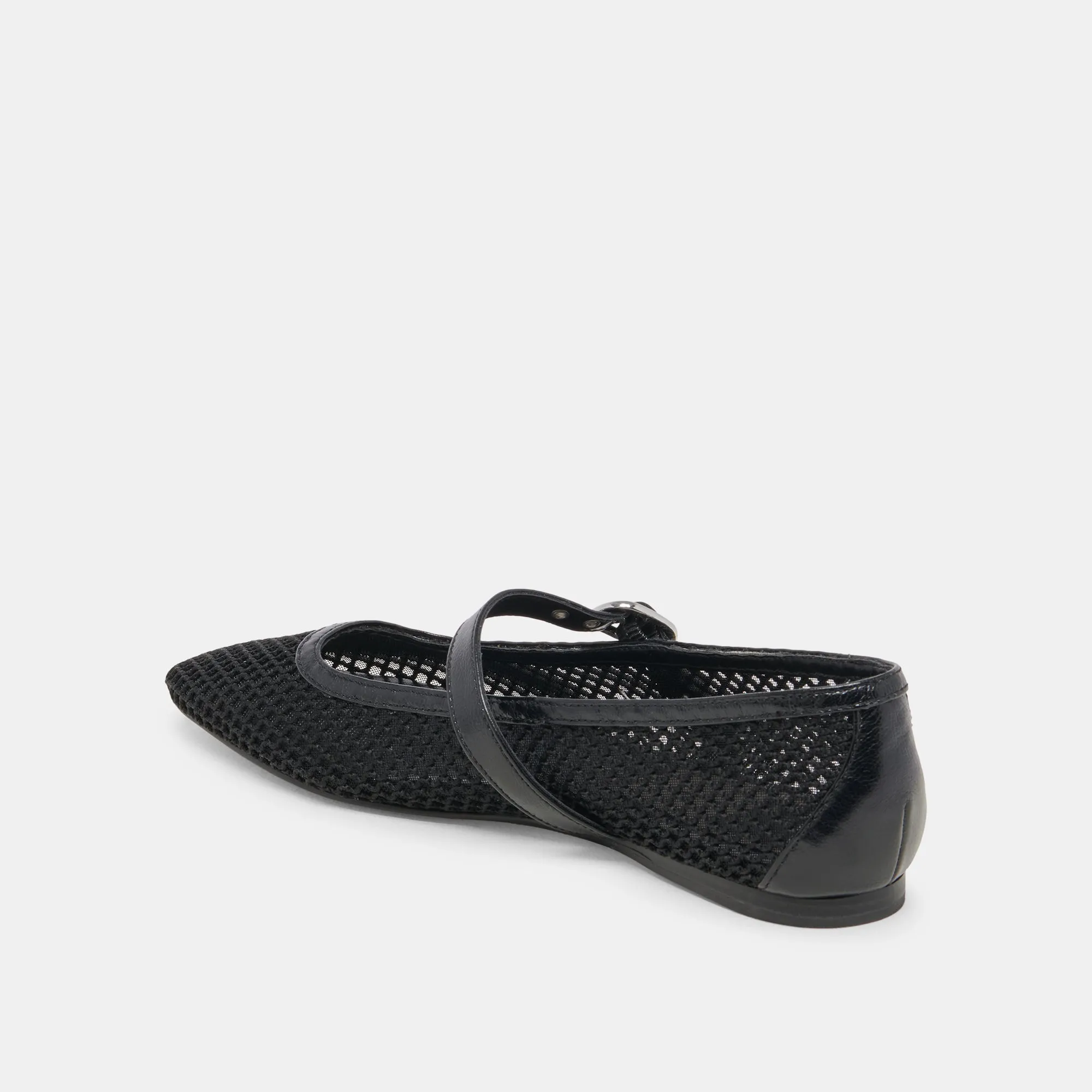 RODNI MESH BALLET FLATS BLACK WOVEN MESH Dolce Vita