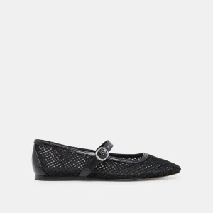 RODNI MESH BALLET FLATS BLACK WOVEN MESH Dolce Vita