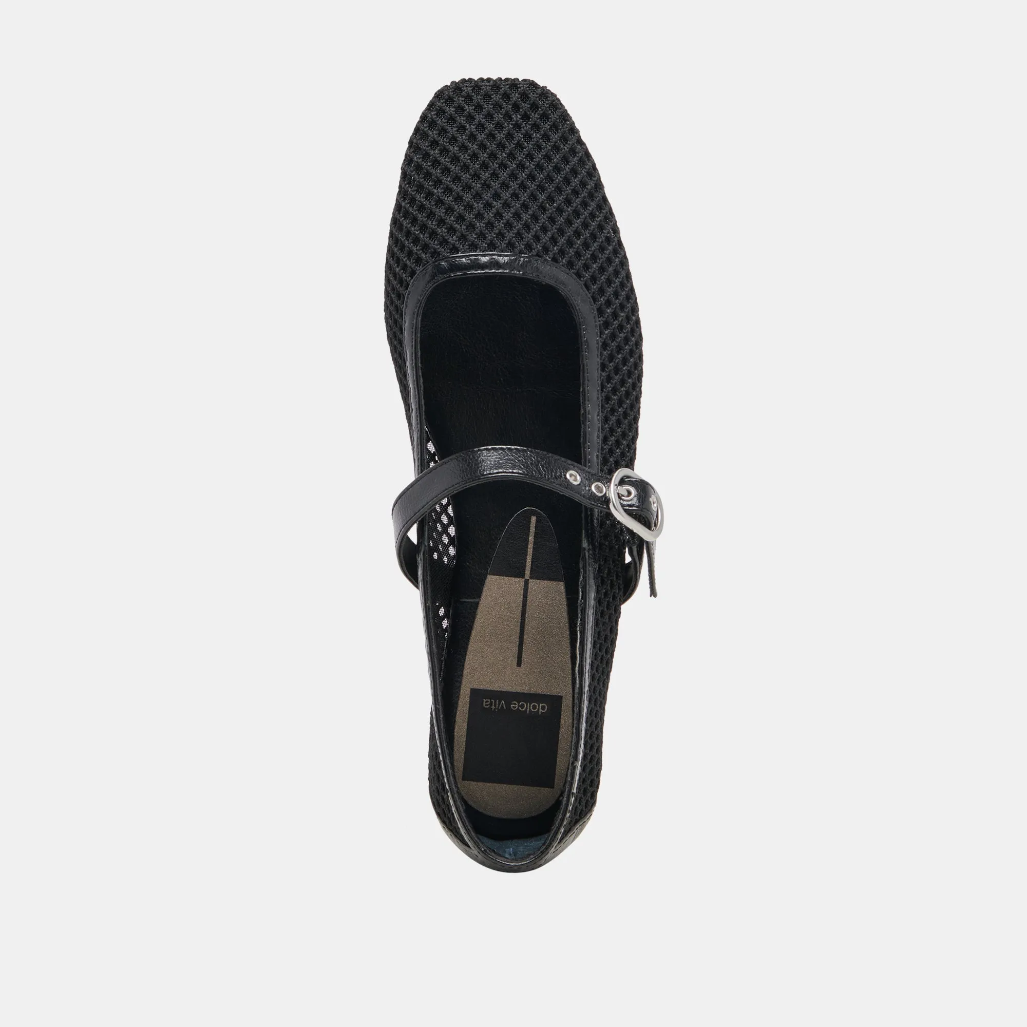 RODNI MESH BALLET FLATS BLACK WOVEN MESH Dolce Vita
