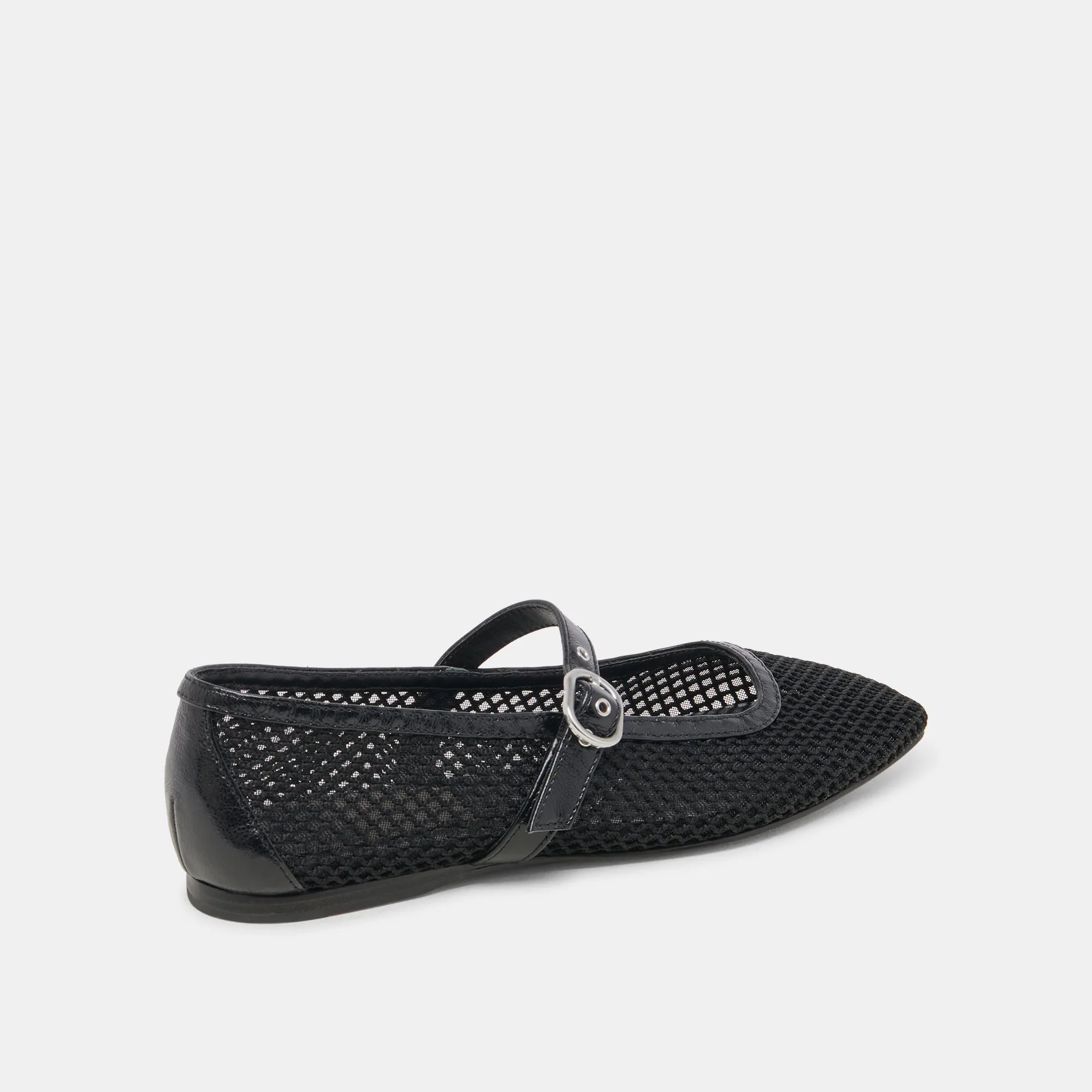 RODNI MESH BALLET FLATS BLACK WOVEN MESH Dolce Vita