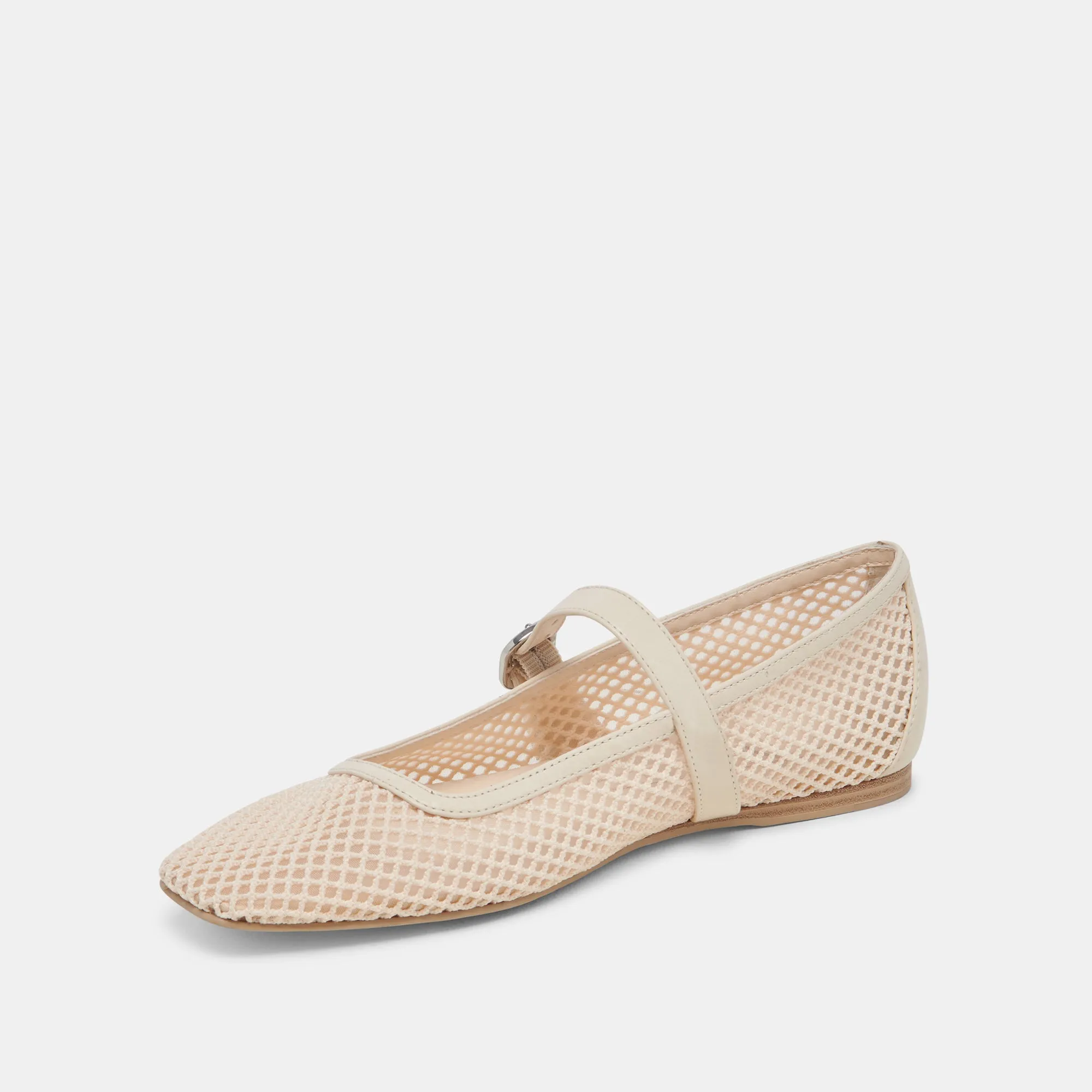 RODNI MESH BALLET FLATS CREME WOVEN MESH Dolce Vita