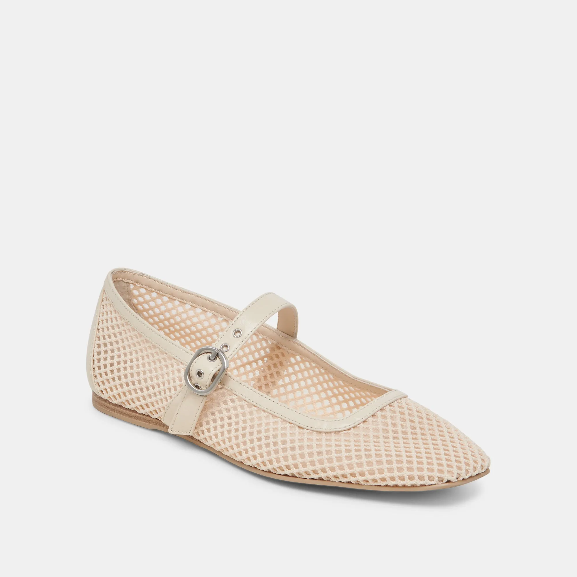 RODNI MESH BALLET FLATS CREME WOVEN MESH Dolce Vita