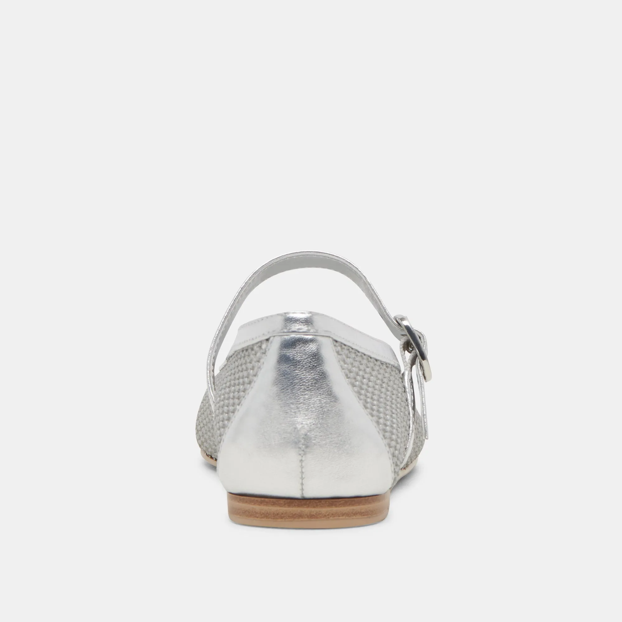 RODNI MESH BALLET FLATS SILVER WOVEN MESH Dolce Vita