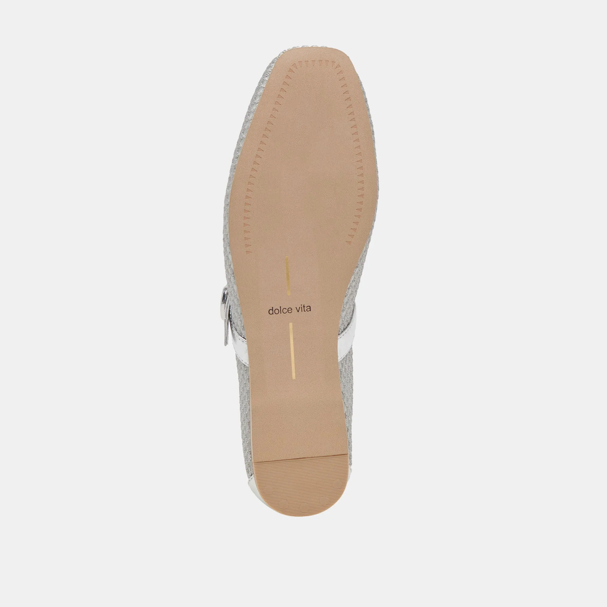 RODNI MESH BALLET FLATS SILVER WOVEN MESH Dolce Vita