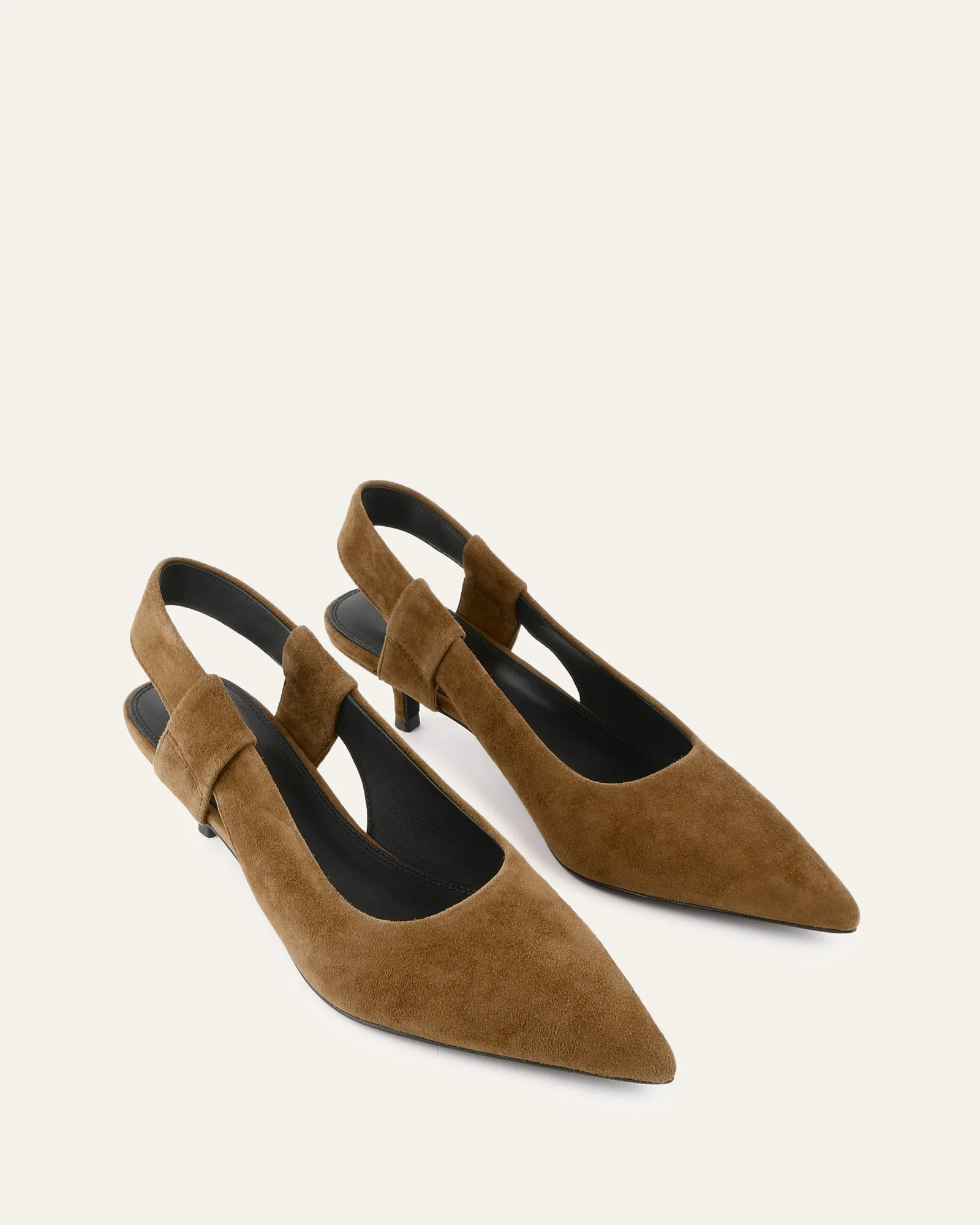 ROSA LOW HEELS BISCUIT SUEDE Jo Mercer