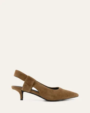ROSA LOW HEELS BISCUIT SUEDE Jo Mercer