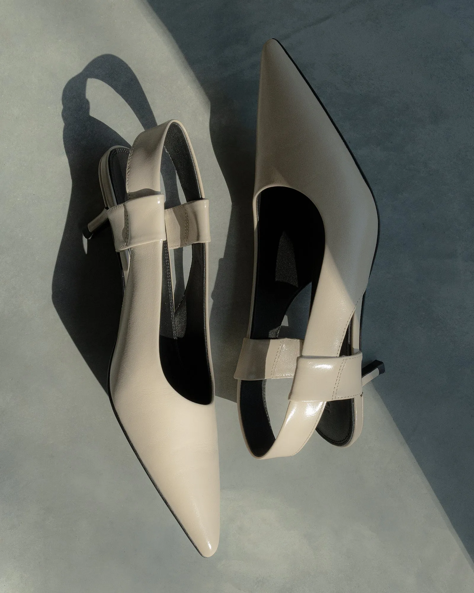 ROSA LOW HEELS SAND LEATHER Jo Mercer