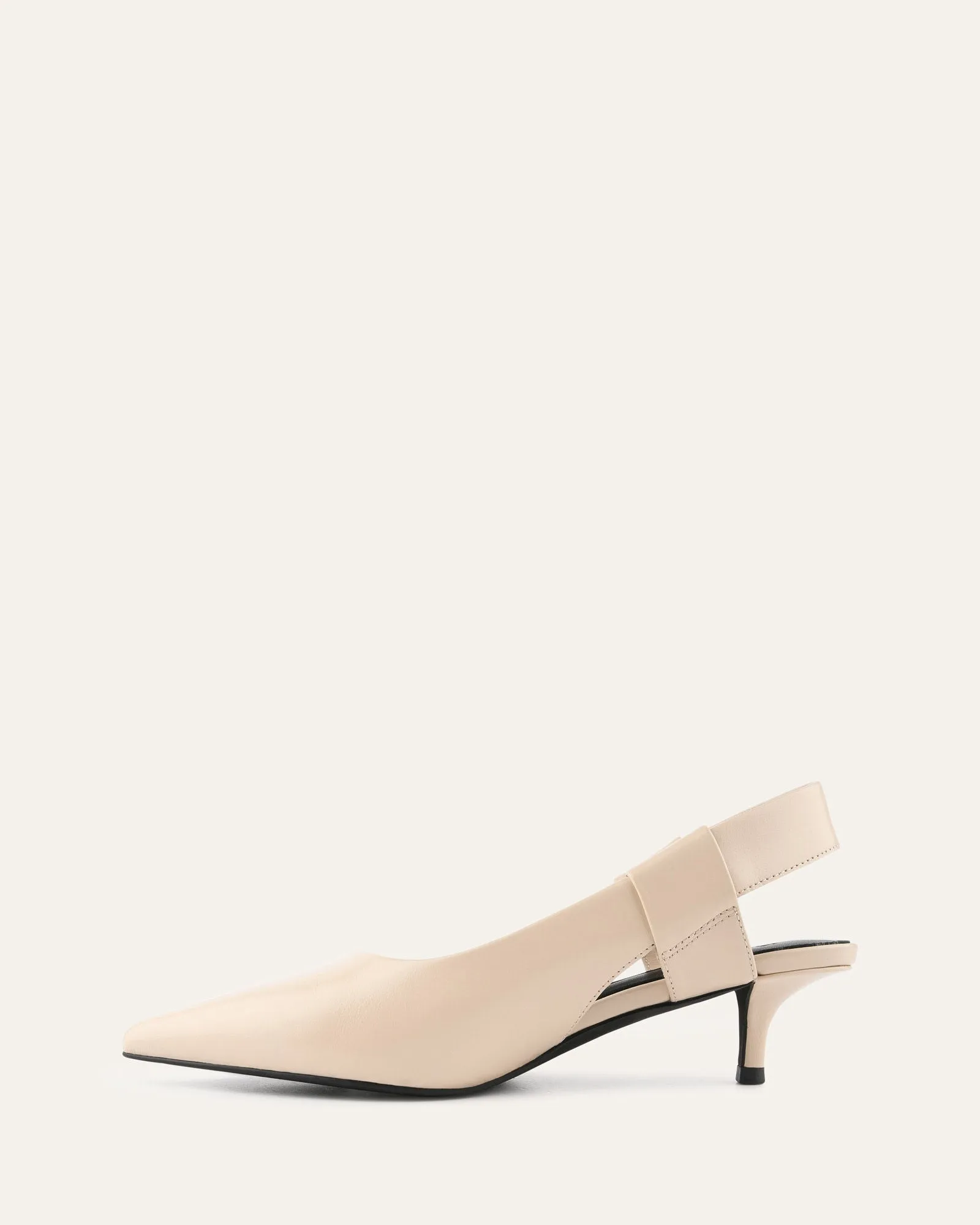 ROSA LOW HEELS SAND LEATHER Jo Mercer