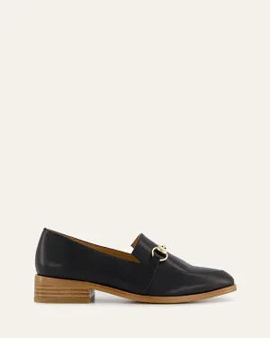 ROWAN LOAFERS BLACK LEATHER Jo Mercer
