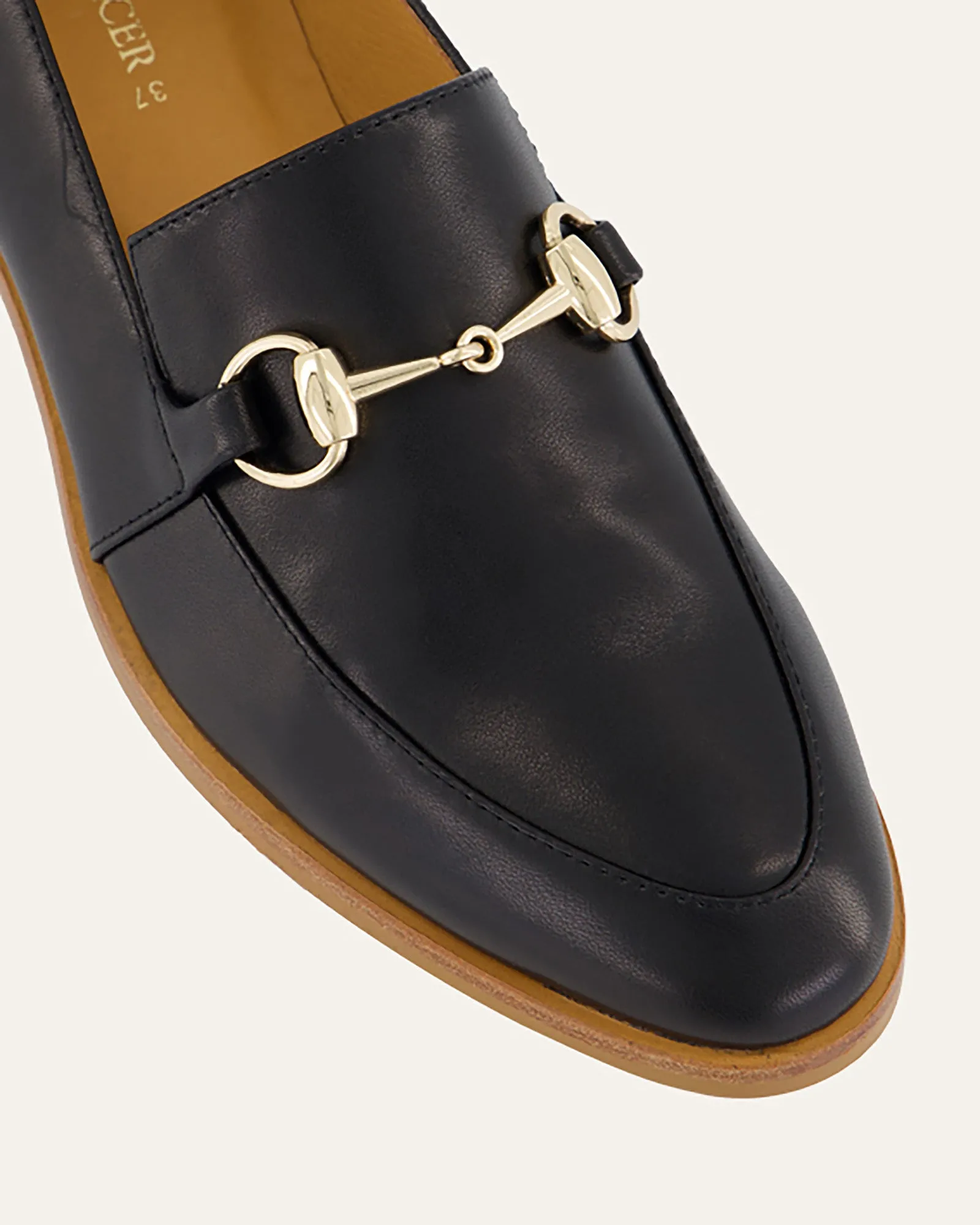 ROWAN LOAFERS BLACK LEATHER Jo Mercer