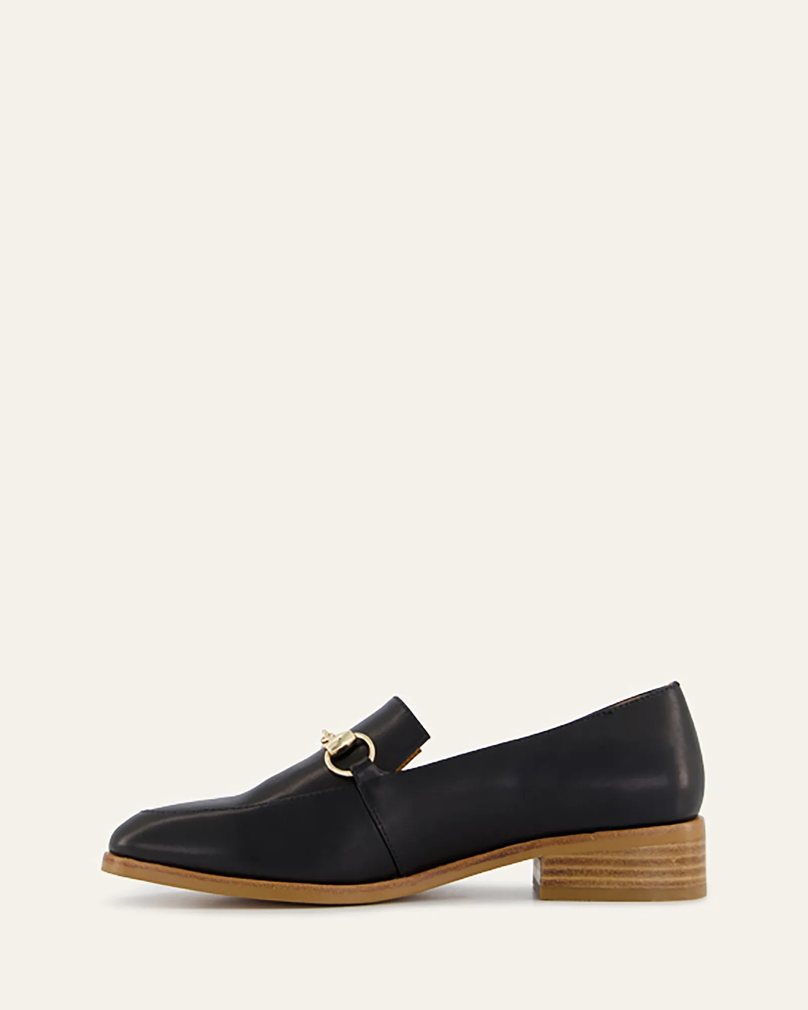 ROWAN LOAFERS BLACK LEATHER Jo Mercer