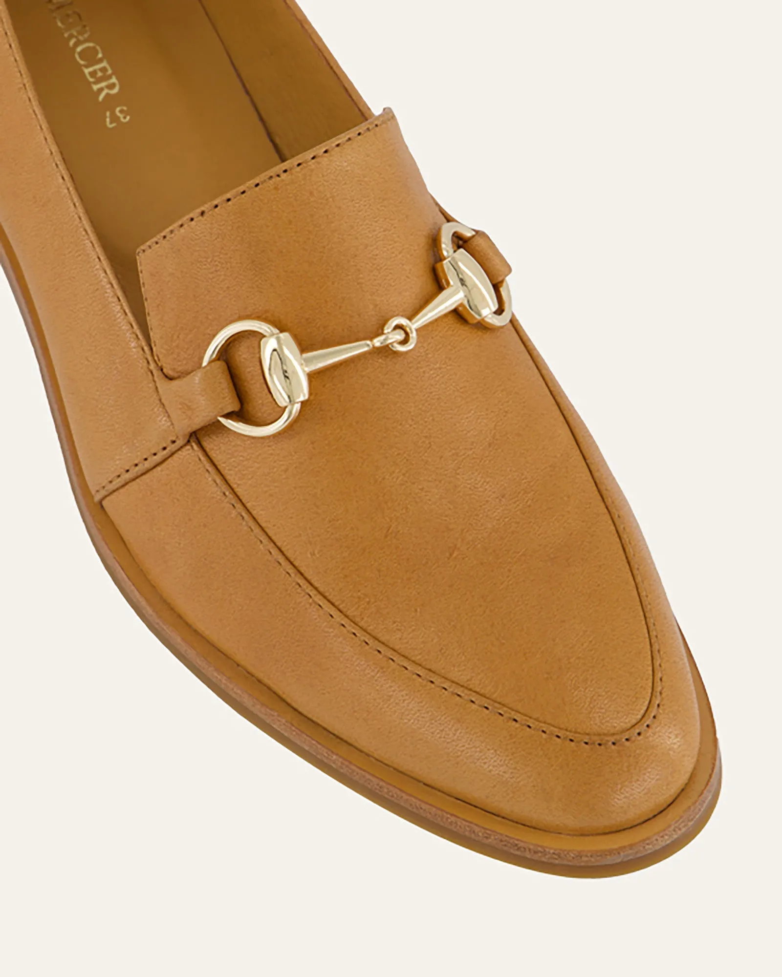 ROWAN LOAFERS TAN LEATHER Jo Mercer