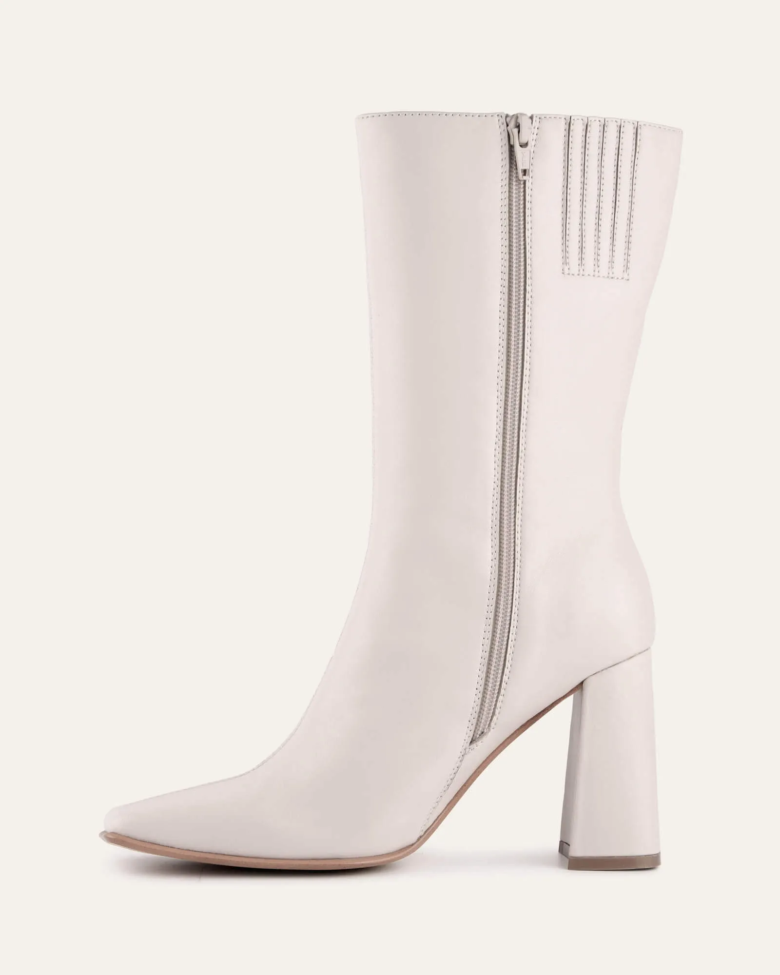 RUSH CALF BOOTS OFF WHITE LEATHER Jo Mercer