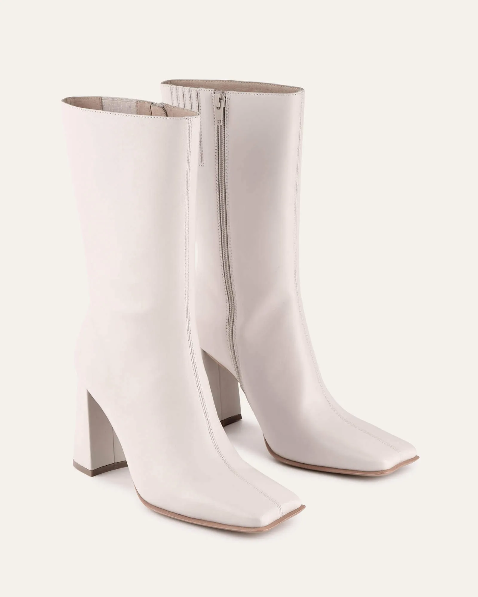 RUSH CALF BOOTS OFF WHITE LEATHER Jo Mercer
