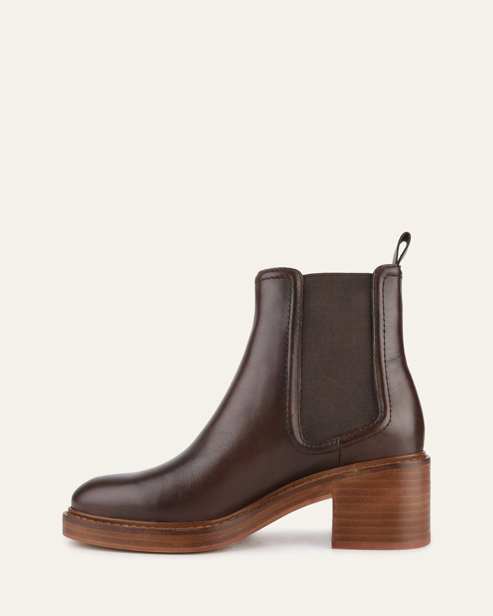 RYE MID ANKLE BOOTS CHESTNUT LEATHER Jo Mercer