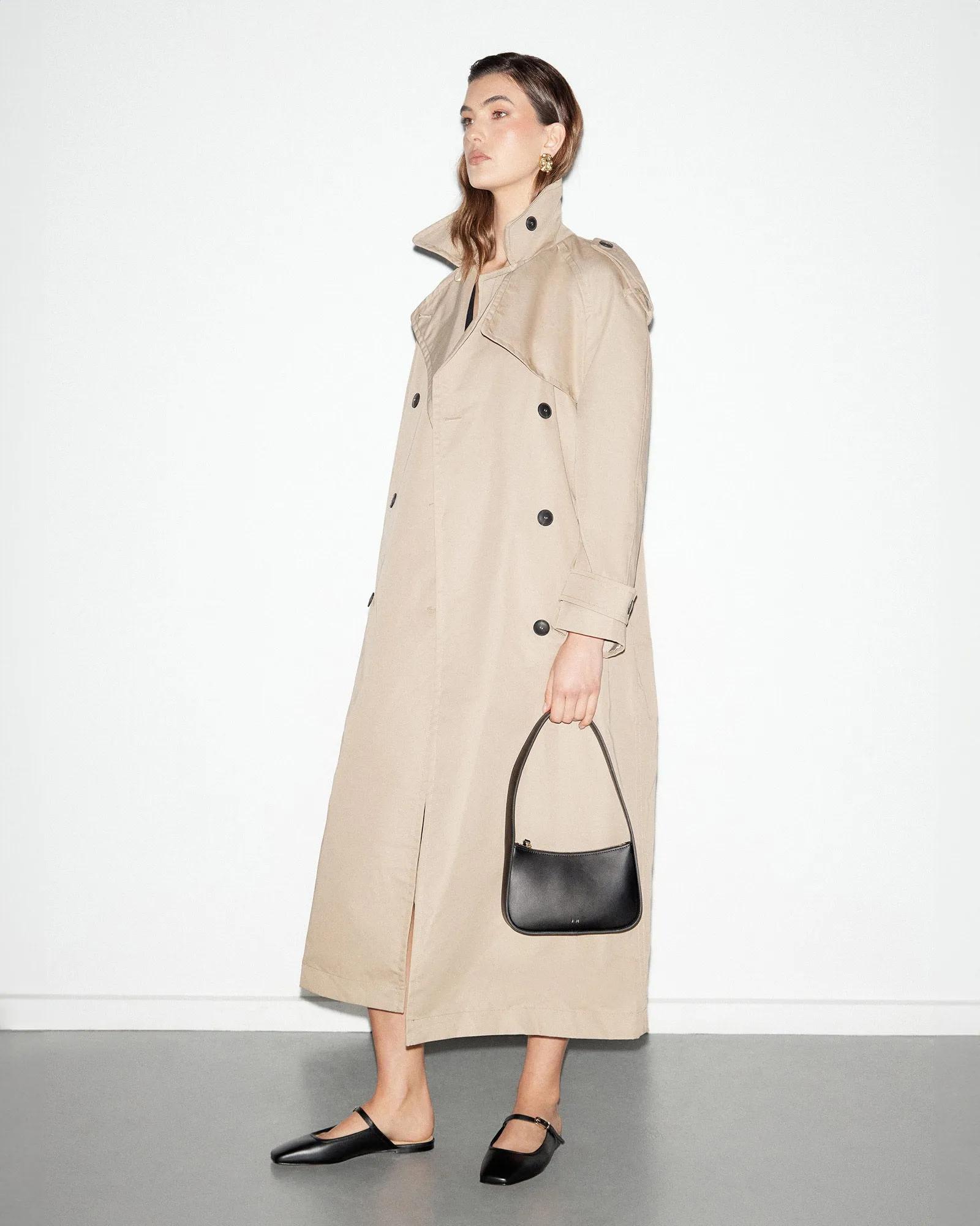 SAMMY DRESS FLATS BLACK LEATHER Jo Mercer