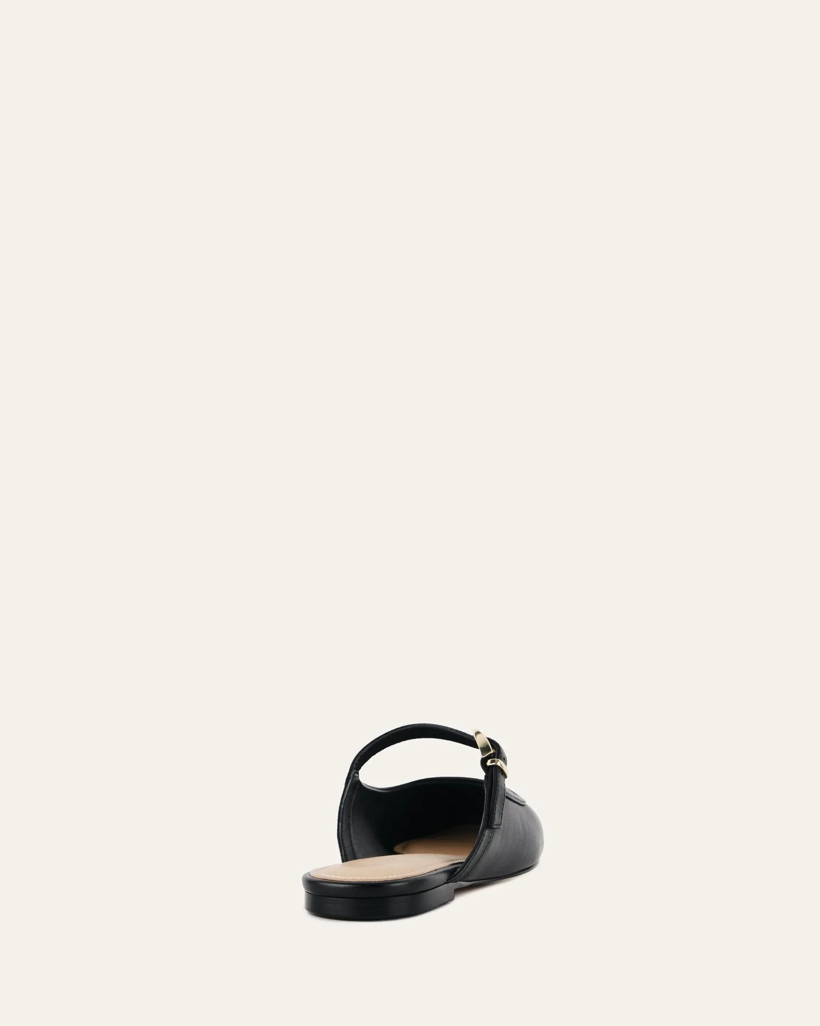 SAMMY DRESS FLATS BLACK LEATHER Jo Mercer