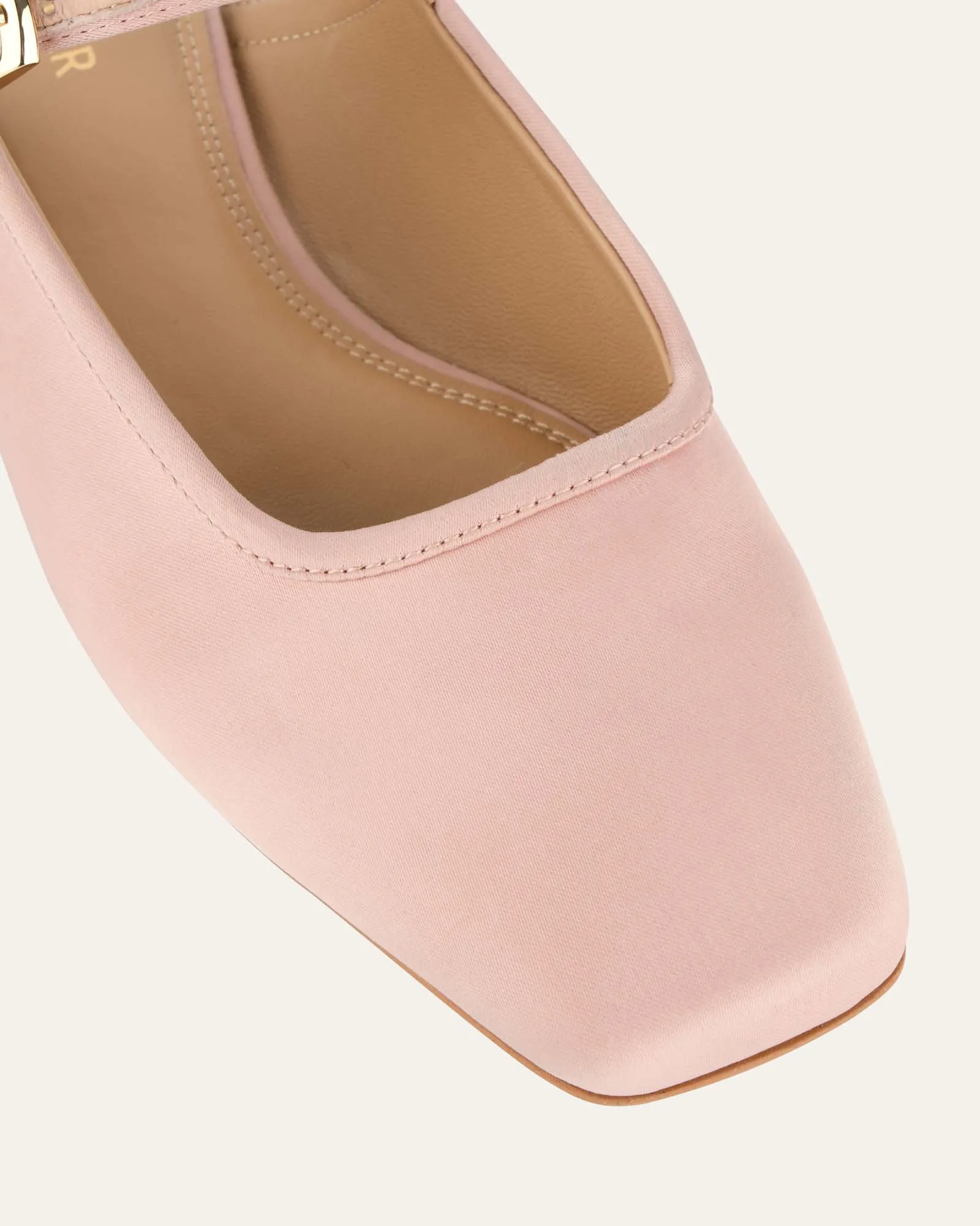 SAMMY DRESS FLATS BLUSH SATIN Jo Mercer