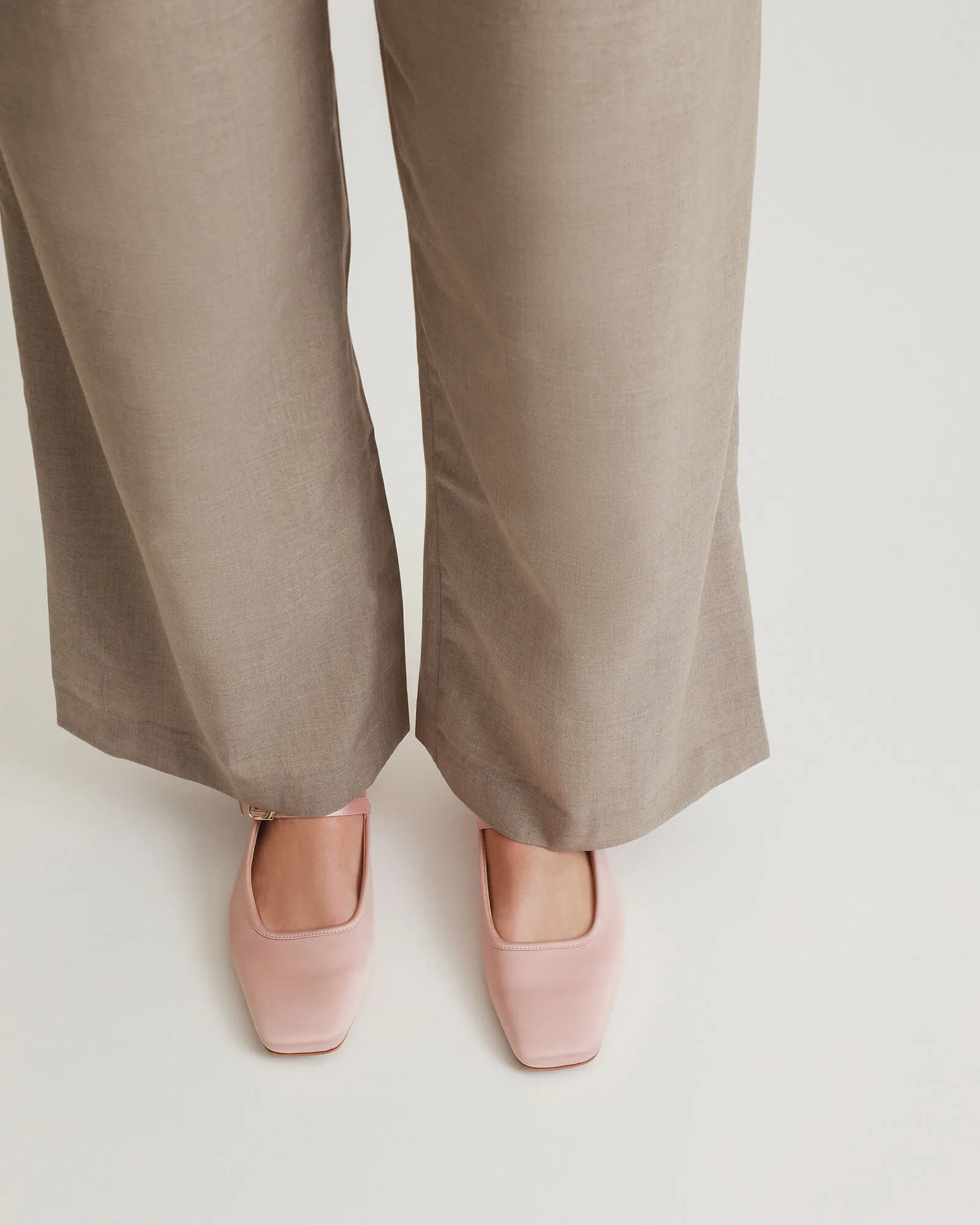 SAMMY DRESS FLATS BLUSH SATIN Jo Mercer