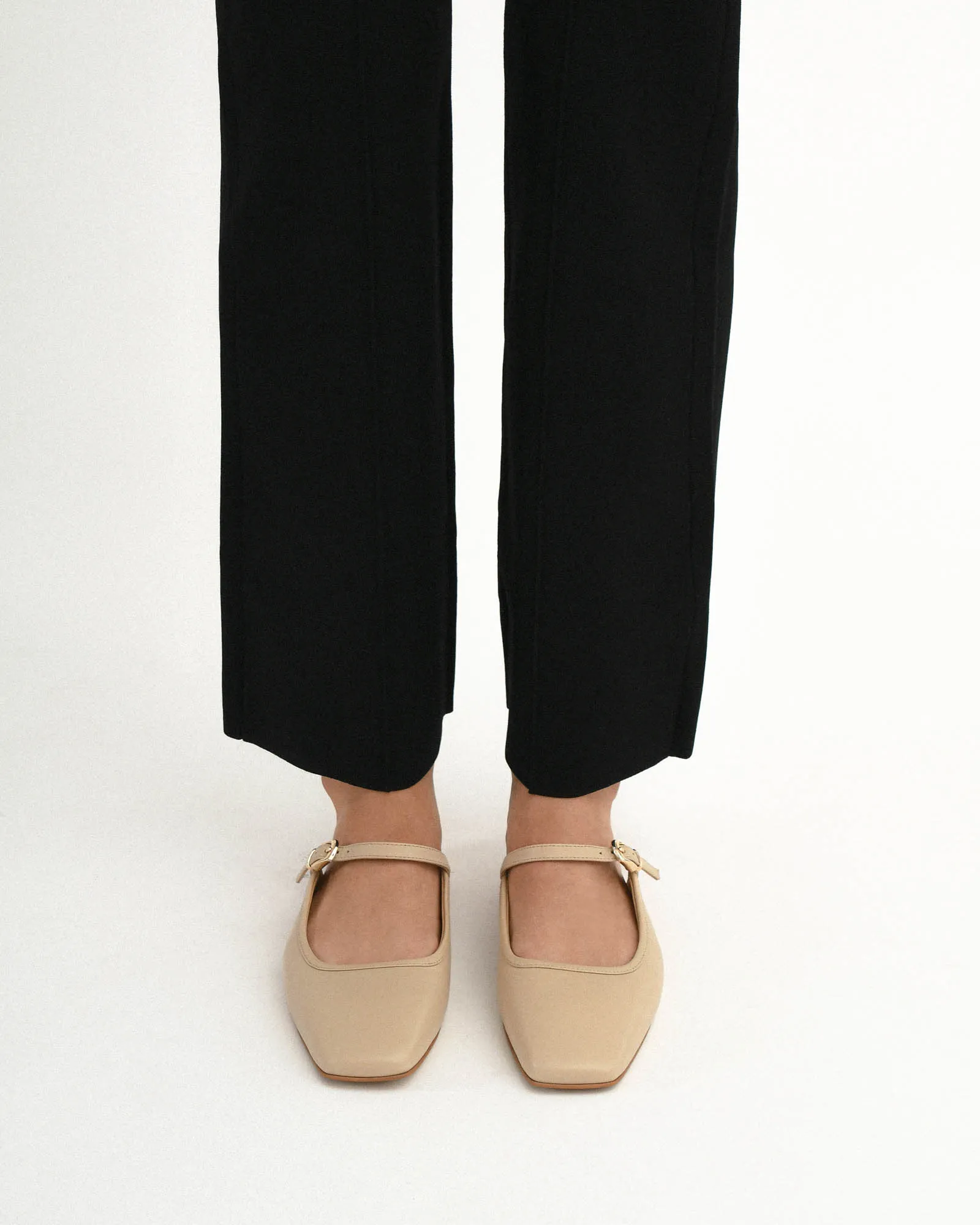 SAMMY DRESS FLATS SAND LEATHER Jo Mercer