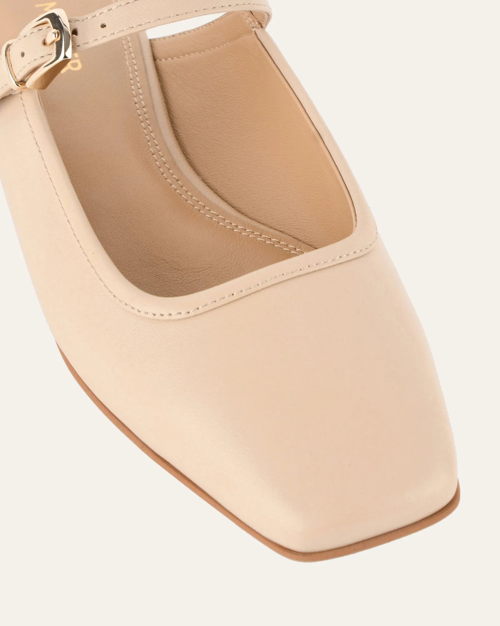 SAMMY DRESS FLATS SAND LEATHER Jo Mercer