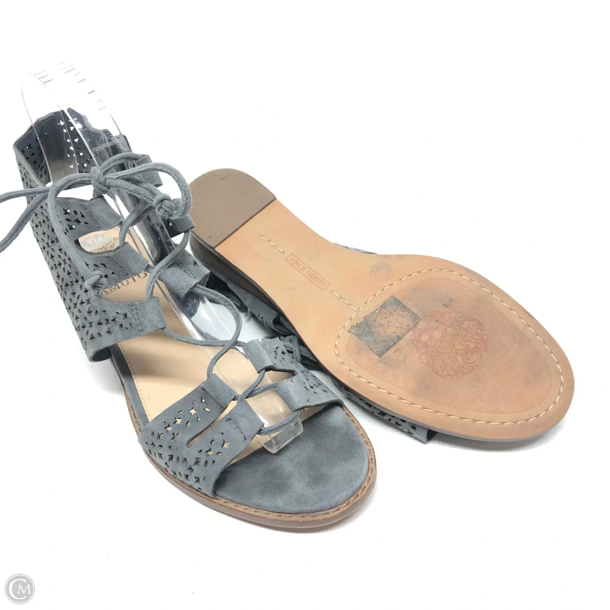 Sandals Flats By Vince Camuto In Grey, Size: 7